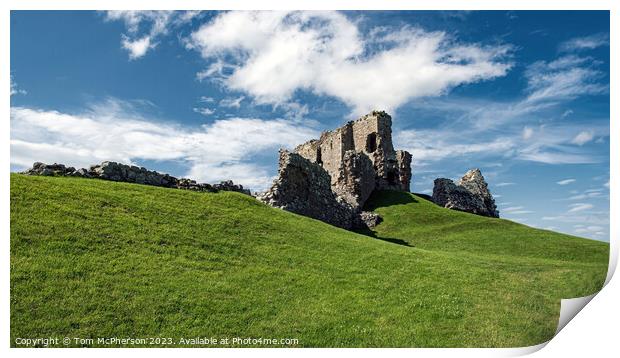 Duffus Castle Moray Print by Tom McPherson