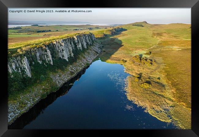 Crag Lough Framed Print by David Pringle