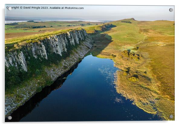 Crag Lough Acrylic by David Pringle
