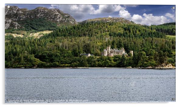 Duncraig Castle: A Baronial Beauty Acrylic by Tom McPherson
