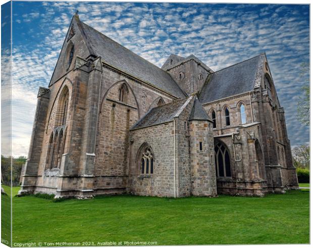 Serenity at Pluscarden Benedictine Abbey Canvas Print by Tom McPherson