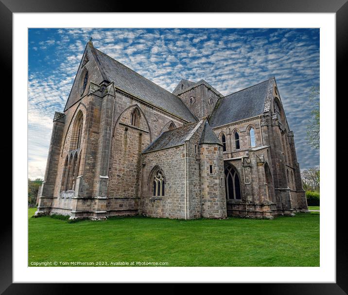 Serenity at Pluscarden Benedictine Abbey Framed Mounted Print by Tom McPherson