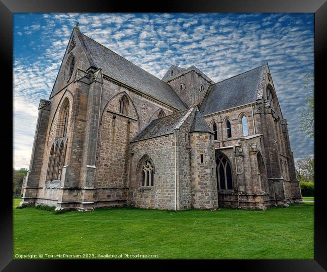 Serenity at Pluscarden Benedictine Abbey Framed Print by Tom McPherson
