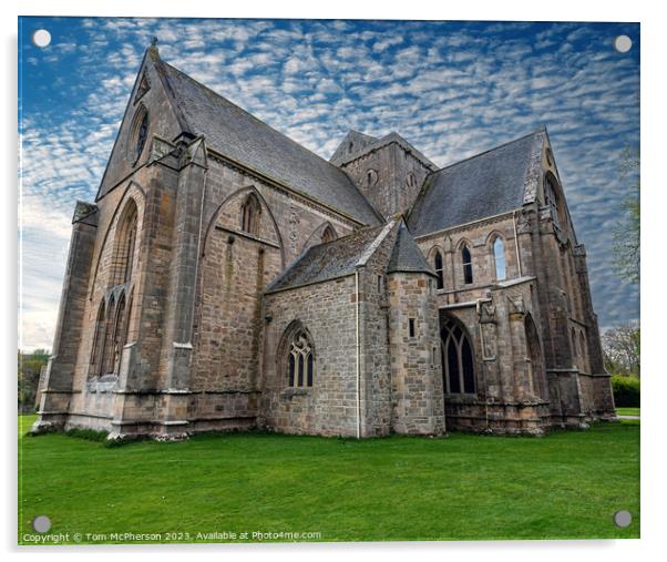 Serenity at Pluscarden Benedictine Abbey Acrylic by Tom McPherson