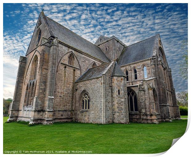 Serenity at Pluscarden Benedictine Abbey Print by Tom McPherson