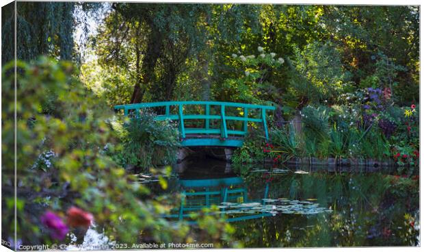 the pond in the garden of Monet in Giverny France Canvas Print by Chris Willemsen