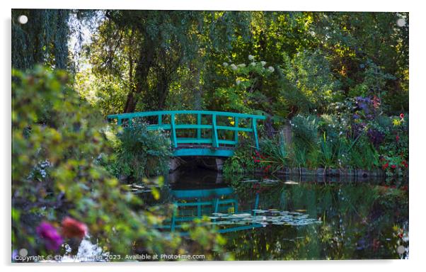 the pond in the garden of Monet in Giverny France Acrylic by Chris Willemsen