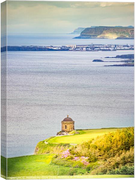 Mussenden Temple Canvas Print by Michael Mc Elroy