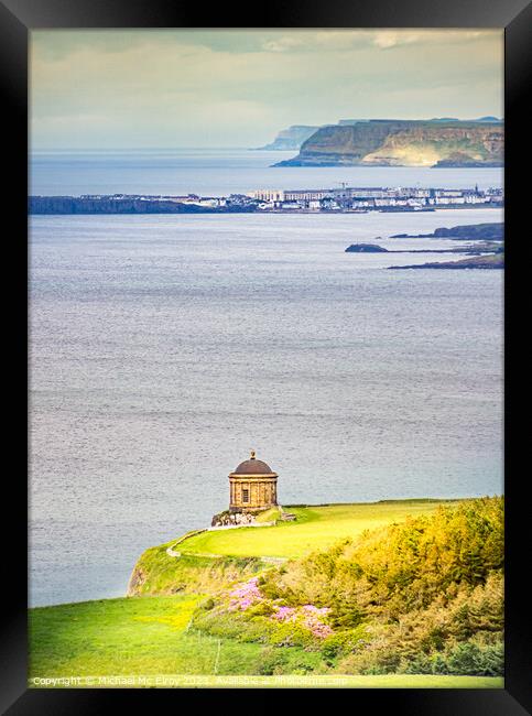 Mussenden Temple Framed Print by Michael Mc Elroy