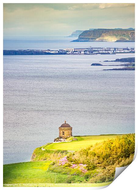 Mussenden Temple Print by Michael Mc Elroy