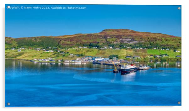 A view of Uig, Isle of Skye  Acrylic by Navin Mistry