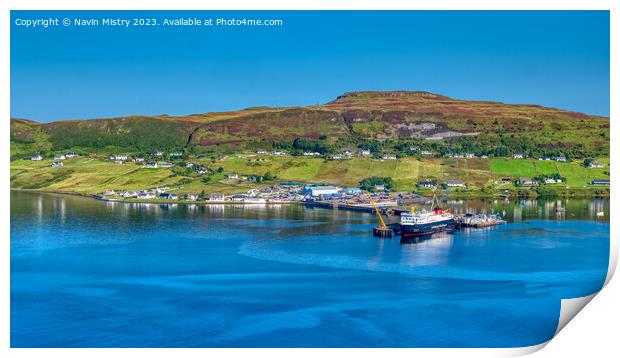 A view of Uig, Isle of Skye  Print by Navin Mistry