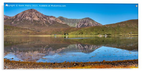 Loch Ainort, Isle of Skye Acrylic by Navin Mistry