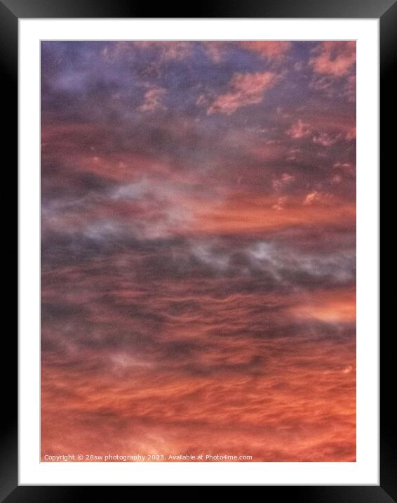 Cotton Textures of Colour. Framed Mounted Print by 28sw photography