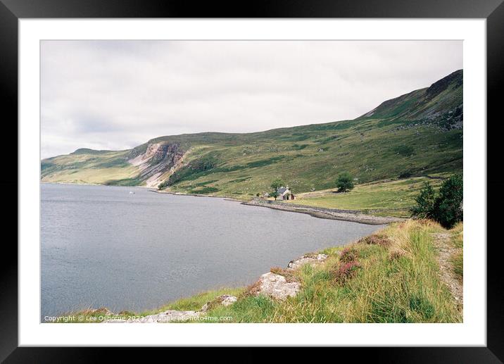 Loch Glendhu Shoreline Framed Mounted Print by Lee Osborne