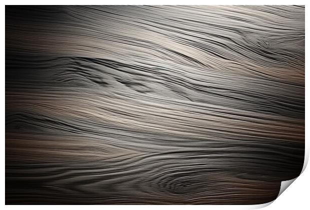 Aluminum plain texture background - stock photography Print by Erik Lattwein