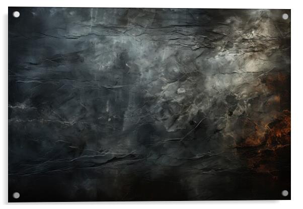 Charcoal plain texture background - stock photography Acrylic by Erik Lattwein