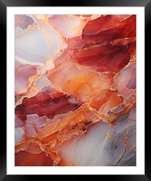 Marble texture background - stock photography Framed Mounted Print by Erik Lattwein