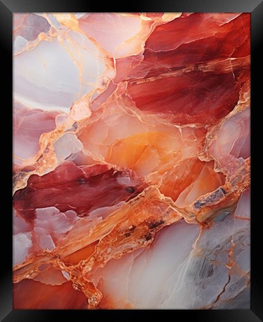 Marble texture background - stock photography Framed Print by Erik Lattwein