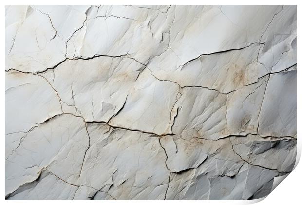 Limestone plain texture background - stock photography Print by Erik Lattwein