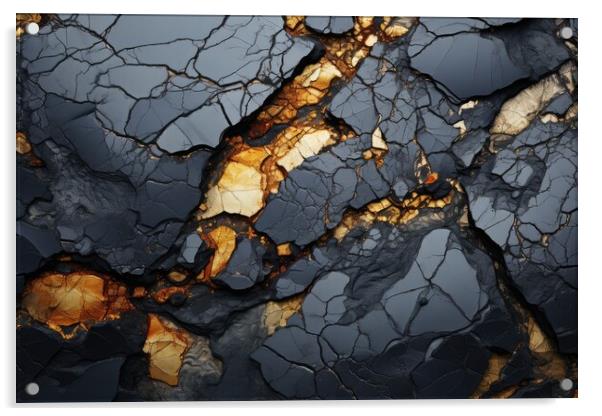 Oil spill plain texture background - stock photography Acrylic by Erik Lattwein