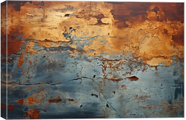Rust texture background - stock photography Canvas Print by Erik Lattwein