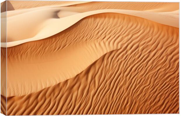 Sand texture background - stock photography Canvas Print by Erik Lattwein