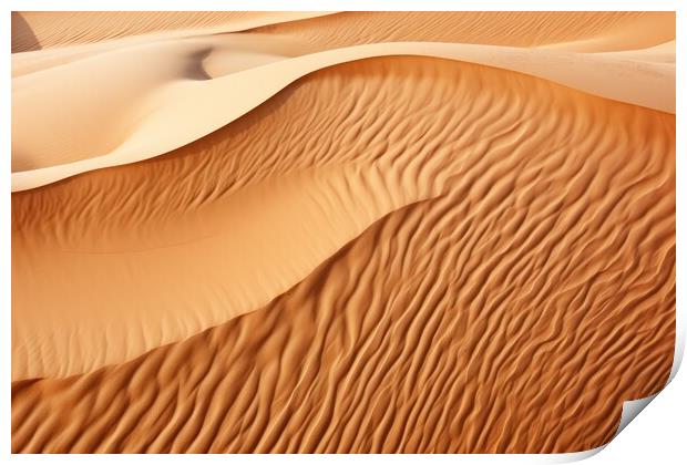 Sand texture background - stock photography Print by Erik Lattwein