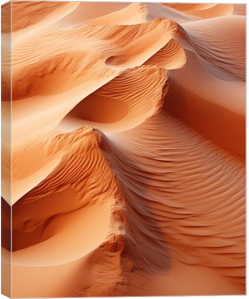 Sand texture background - stock photography Canvas Print by Erik Lattwein