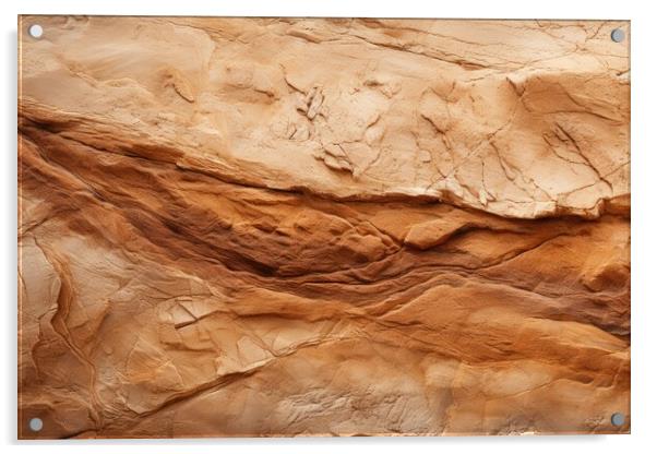 Sandstone plain texture background - stock photography Acrylic by Erik Lattwein