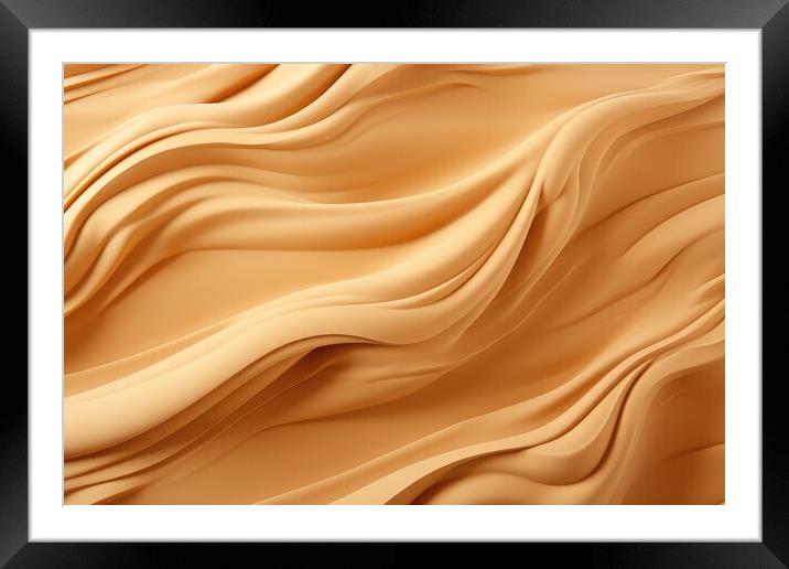 Sand texture background - stock photography Framed Mounted Print by Erik Lattwein