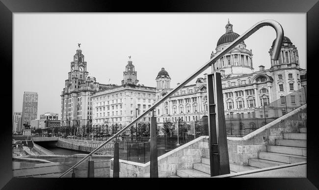 Three Graces in black and white Framed Print by Jason Wells