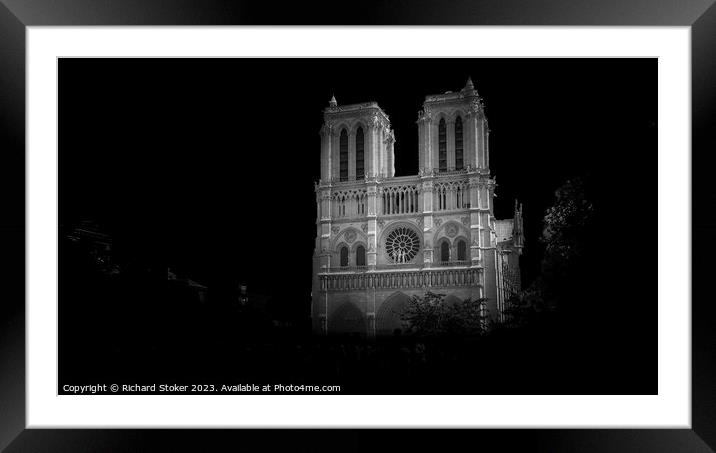 Notre Dame Framed Mounted Print by Richard Stoker