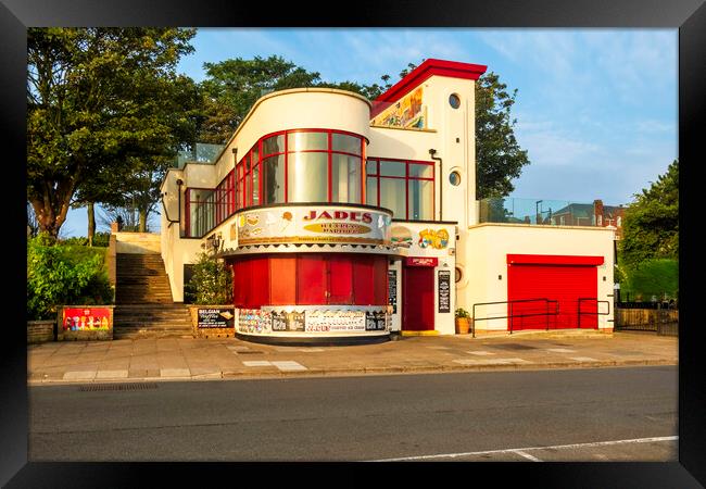 Jades Ice Cream Parlour Cleethorpes Framed Print by Steve Smith