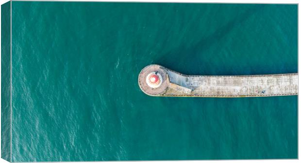 Roker Lighthouse Canvas Print by Apollo Aerial Photography