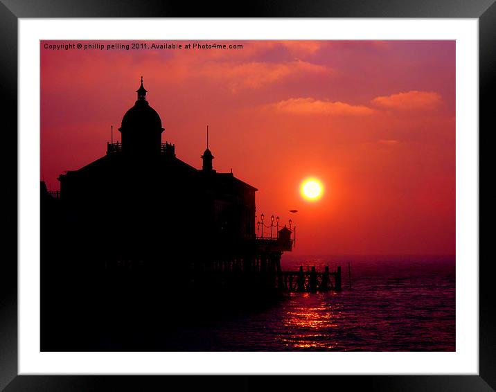 Fiery Pier Framed Mounted Print by camera man