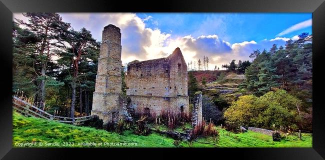 Autumn At Shildon Engine House, Blanchland Framed Print by Sandie 