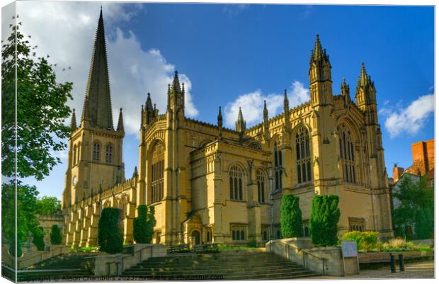 Wakefield Cathedral Canvas Print by Alison Chambers