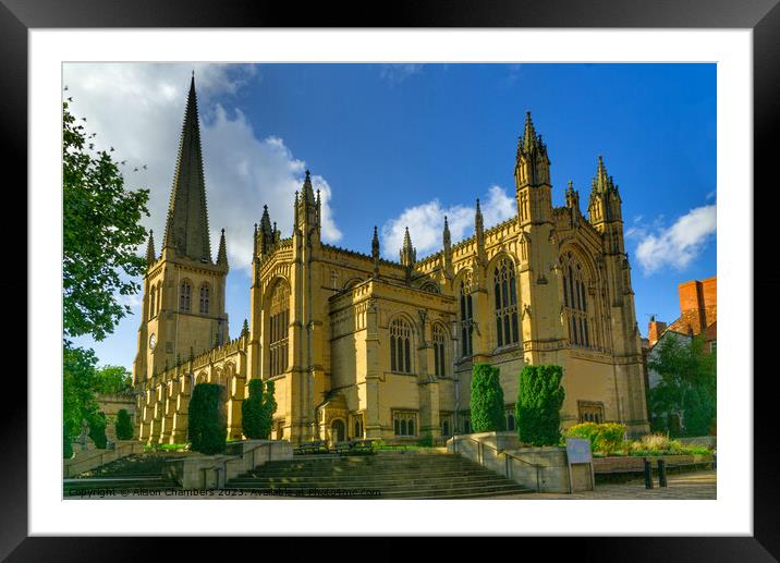 Wakefield Cathedral Framed Mounted Print by Alison Chambers
