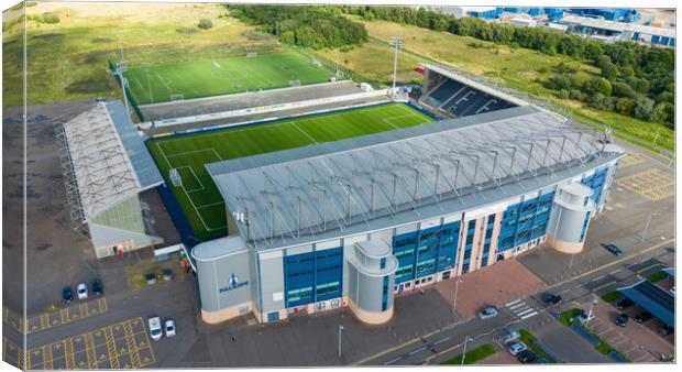 Falkirk Football Club Canvas Print by Apollo Aerial Photography