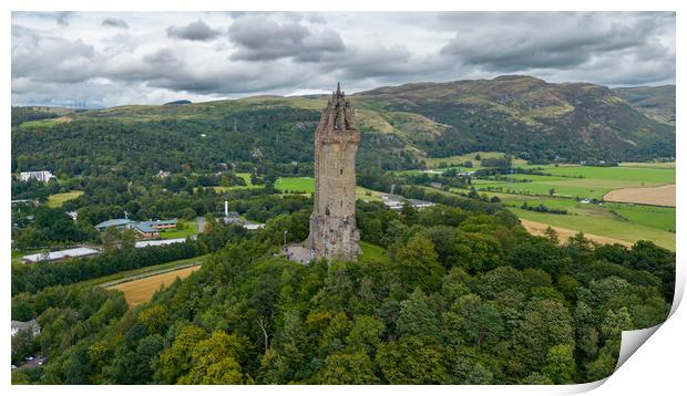 The Wallace Monument Print by Apollo Aerial Photography