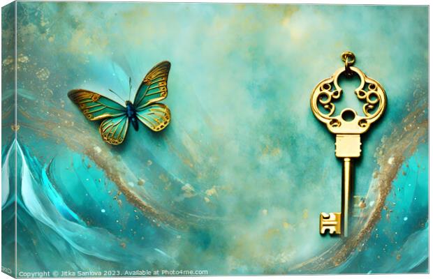 Poetic key to dreams Canvas Print by Jitka Saniova