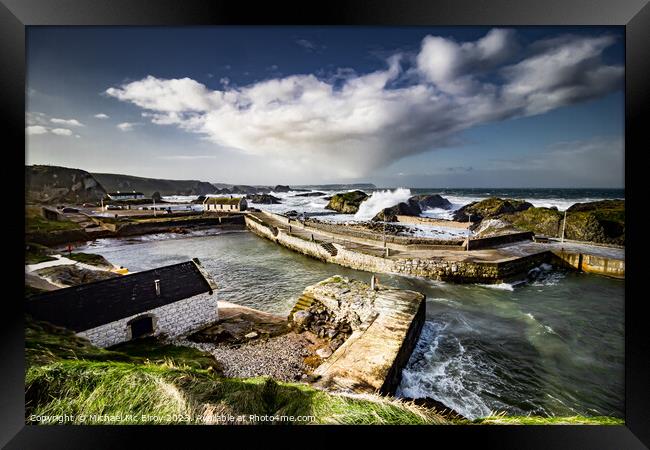Ballintoy Harbour. Framed Print by Michael Mc Elroy