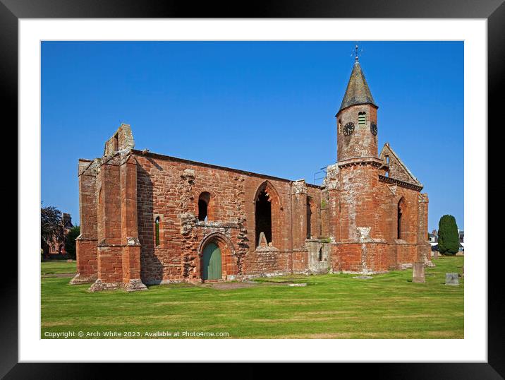Fortrose Cathedral, Inverness, Fortrose, Scotland, Framed Mounted Print by Arch White