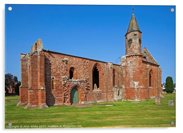 Fortrose Cathedral, Inverness, Fortrose, Scotland, Acrylic by Arch White