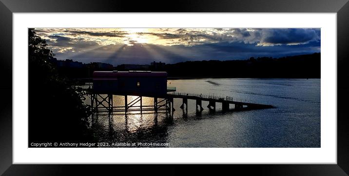 Tenby Lifeboat station Framed Mounted Print by Anthony Hedger