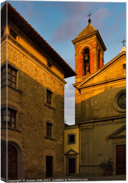  Church of Saints Pietro and Ilario Canvas Print by Steven Dale