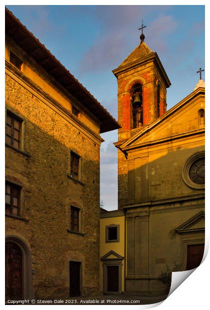  Church of Saints Pietro and Ilario Print by Steven Dale