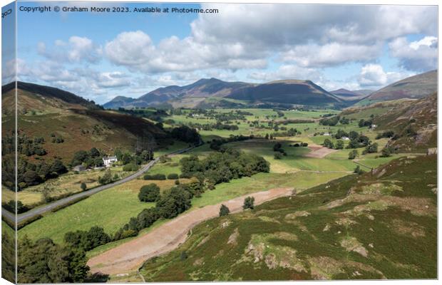 Skiddaw from High Rigg Canvas Print by Graham Moore