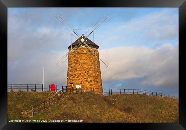 St Monan's Windmill, St Monan's, Fife, Scotland, U Framed Print by Arch White